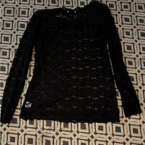 Black lace top